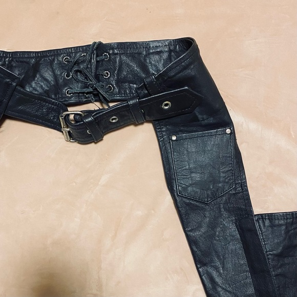 Womens XXS REAL LEATHER CHAPS. - Picture 5 of 6